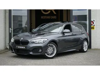 BMW 1-serie 118i M Sport Shadow Line AUTOMAAT|CRUISE|FULL LED|LEDER|NAVIGATIE|PANORAMA|STOELVERWARMI