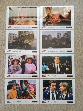 BRASSED OFF lobbycard set.