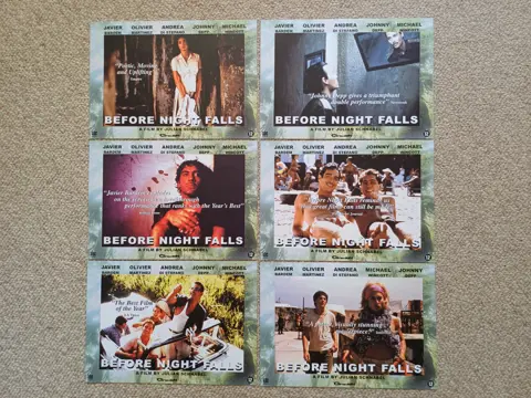 BEFORE NIGHT FALLS lobbycard set.