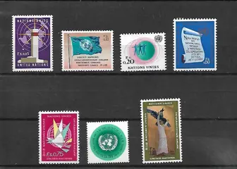 UNO-Geneve Michel nr. 1-8 zonder nr. 3 Postfris