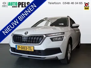 Škoda Kamiq 1.0 TSI Ambition Automaat, Wit metallic!! Airco. Navigatie, Apple Carply, Cruise control