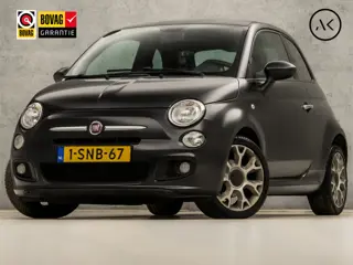 Fiat 500 0.9 TwinAir 500S (NAVIGATIE, LM VELGEN, LEDER, SPORTSTOELEN, GETINT GLAS, ZWART HEMEL, NIEU