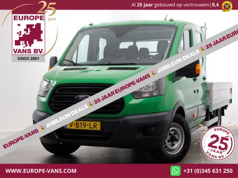 Ford Transit 350 2.0 TDCI 130pk E6 RWD D.C. Open Laadbak Trekhaak 2800kg 02-2018