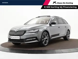 Skoda Superb Combi 1.4 TSI iV 218pk DSG Sportline Business · Panoramadak · 360 Camera · Inklap. Trek