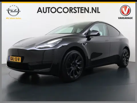 Tesla Model Y **RWD** Long Range 75kWh SOH 95% Lmv 20" Ivoor Leder Warmtepomp FSD-4 Computer Elek.St