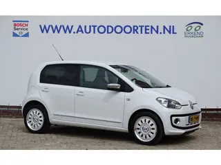 Volkswagen Up! 1.0 high up!|White|Leder|Stoelverw.|Navi|Cruise