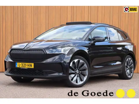 Skoda Enyaq iV 60 Sportline schuifdak el.trekhaak camera's leer+mem+vw org.NL 93,53% travel assist