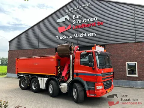 Ginaf X 4243 S 8x4 handgeschakeld met 15m³ Gijsbertsen kipper en Palfinger Q150Z84TI kraan. BS2091