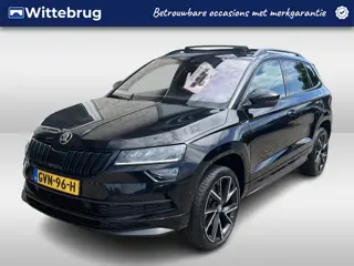Škoda Karoq 1.5 TSI ACT Sportline / AUTOMAAT/ PANO/ TREKHAAK/ ACC/ PARK.SENSOR.V+A/ CAMERA/ STOELVER