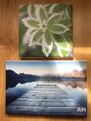 Canvassen groen en blauw