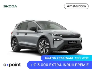 Skoda Elroq 85 Sportline | elektr. achterklep | Matrix LED | Travel Assist | Stuur - en stoelverwarm