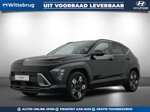 Hyundai KONA 1.6 GDI HEV Premium Full Hybride Automaat met Navigatie, Lederen bekleding en Stoelverw