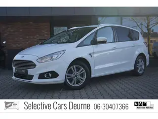 Ford S-Max 1.5 Ecoboost, 7 persoons, Garantie, Frost White, Trekhaak, Camera, Dealer-OH, Nieuwe Moto