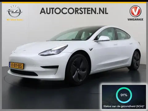 Tesla Model 3 RWD SR plus 325PK LFP SOH 91% Accu Ivory Lmv 18" AutoPilot Leder Panoramadak Adaptive-