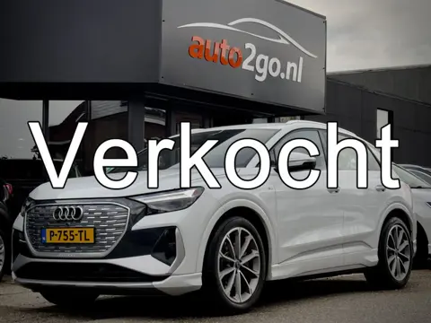 Audi Q4 e-tron 40 2X S-LINE 77 kWh LEDER 20 INCHE-LMV CAMERA-360 DIGI-DASH NAVI LED PDC