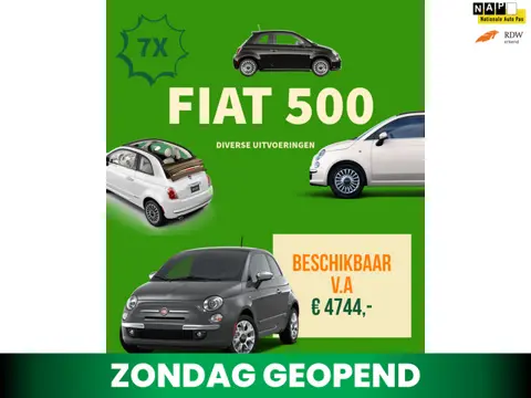 Fiat 500 Meerdere Fiat 500 op voorraad