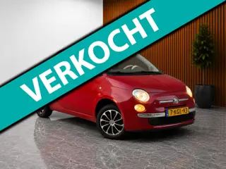 Fiat 500 1.2 Lounge (RIEM VERVANGEN, AIRCO, LANGE APK, ELEKTRISCHE RAMEN, STUURBEDIENING, LEDER)