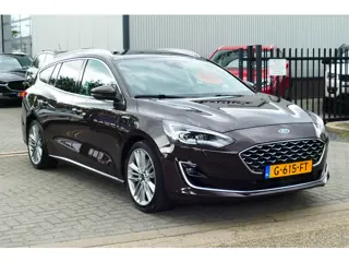 Ford FOCUS Wagon 1.0 125pk Vignale. Panodak, Adap Cruise, B&O, Leer, Stoel&StuurVerw, 18"LMV, Haak 1