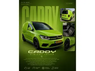 Volkswagen Caddy 2.0 TDI UNIEKE caddy viper green 185pk leer 19"