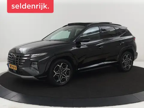 Hyundai Tucson 1.6 T-GDI PHEV N Line Sky 4WD | Pano | SOH 97,3% Stoelverwarming | Leder/Alcantara | 
