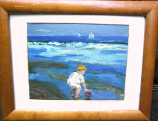 Edward Henry Potthast '' Boy at sea ''