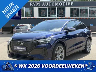 Audi Q4 Sportback e-tron 45 S Edition 82 kWh S-LINE BINNEN + BUITEN VAN: 48.900,- VOOR: 44.877,- UW 