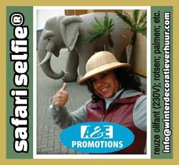 verhuur jungle setting amsterdam reuze olifant jungle led t. 06 28 37 29 68