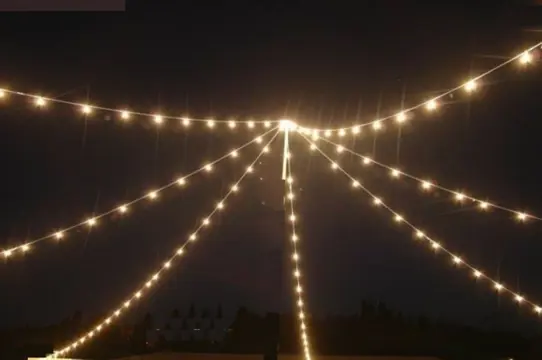 Feestverlichting prikkabel voor in partytent 14 meter