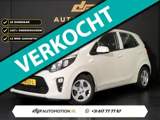 Kia Picanto 1.0 CVVT EconomyPlusLine | 1e Eig | Airco | NAP | Cream White | Dealeronderhouden