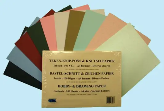Knutsel-Knip en Teken Papier - 100 A4 Vellen - VB-002