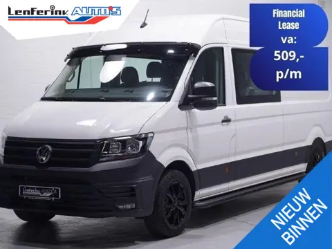 Volkswagen Crafter 2.0 TDI 140 pk L4H3 Dubbel Cabine 6p Airco, Cruise control, 17" LMV, Treeplanken,