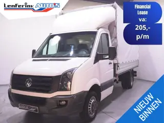 Volkswagen Crafter 2.0 TDI 163 pk Pick Up met Huif / Open Laadbak Airco, Cruise Control, Dakspoiler,