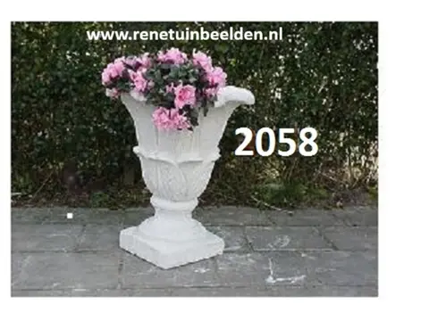 Bloembak / plantenbak tulpmodel. nr 2058