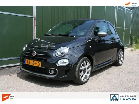 Fiat 500C 1.0 Hybrid Sport, AIRCO, NAVIGATIE, HALF LEER.