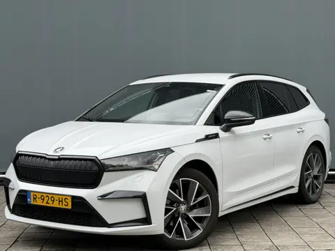 Škoda Enyaq iV BWJ 2022 | 60 Sportline SOH 91,72% | SPORTSTOELEN | LEER/ALCANTARA | CARPLAY | CAMERA