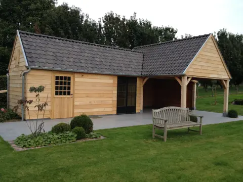 Eiken houten bijgebouwen op maat