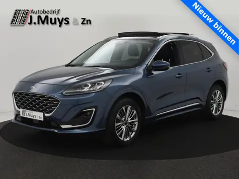 Ford Kuga 2.5 FHEV 190pk Vignale geen stekker!! PANODAK|BLIS|ACC|MEMORYSTOEL|WINTERPACK|B&O|CAMERA|E