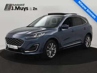 Ford Kuga 2.5 FHEV 190pk Vignale geen stekker!! PANODAK|BLIS|ACC|MEMORYSTOEL|WINTERPACK|B&O|CAMERA|E