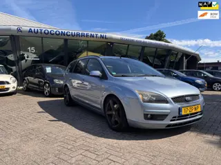 Ford Focus Wagon 1.8-16V Ambiente Flexifuel, Airco, Cruise control inruil mogelijk.