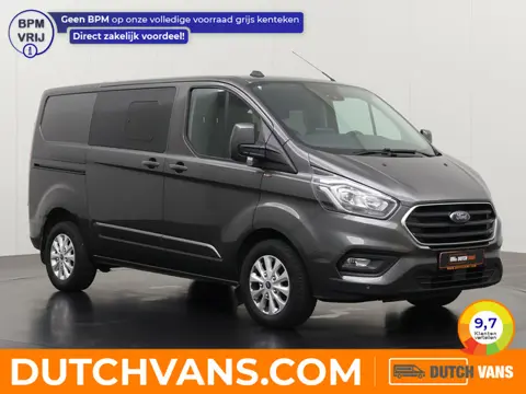 Ford Transit Custom 2.0TDCi 130PK Limited Dubbele Cabine | 2xSchuifdeur | Navigatie | Camera | Airco