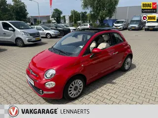 Fiat 500 1.2 Lounge SCHUIF/KANTELDAK NAVI (BOVAG/RIJKLAARPRIJS)
