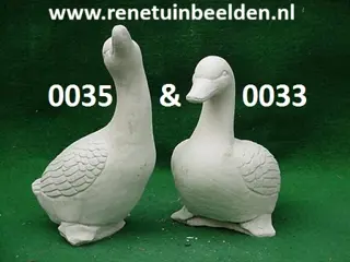 Set Ganzen zit en roep. nr 0033 & 0035