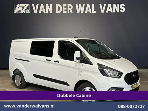 Ford Transit Custom 2.0 TDCI 131pk L2H1 Dubbele Cabine Euro6 Airco | 6-Zits | Cruisecontrol | 2550kg