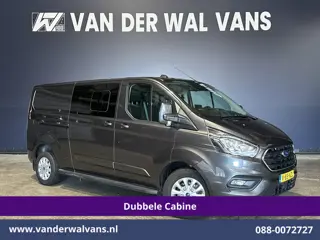 Ford Transit Custom 2.0 TDCI 170pk L2H1 Dubbele Cabine Euro6 Airco | 6-Zits | 2x zijdeur | Apple Car