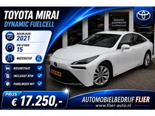 Toyota Mirai Dynamic Fuelcell | JBL | NIEUW | Pearl White | Incl. BTW
