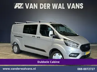 Ford Transit Custom 2.0 TDCI 131pk L2H1 Dubbele Cabine Euro6 Airco | 6-Zits | Camera | LED | 2800kg 