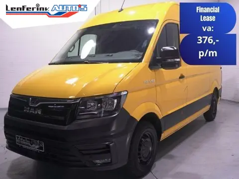 MAN TGE 3.140 pk DSG Automaat L3H3 Airco, DHL Geel App Connect, Cruise Control, 270 Graden Deuren, P