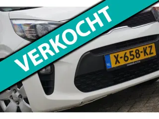 Kia Picanto 1.0 CVVT ComfortLine | Clear White | Navi/Carplay/Camera/Stoelverwarming - Leuk!