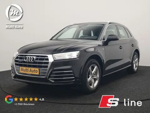Audi Q5 50 TFSI e Quattro S Line PHEV 300pk Dealer O.H. | Trekhaak Af Fabriek | Luchtvering | Alcant