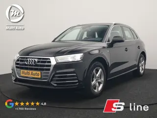 Audi Q5 50 TFSI e Quattro S Line PHEV 300pk Dealer O.H. | Trekhaak Af Fabriek | Luchtvering | Alcant